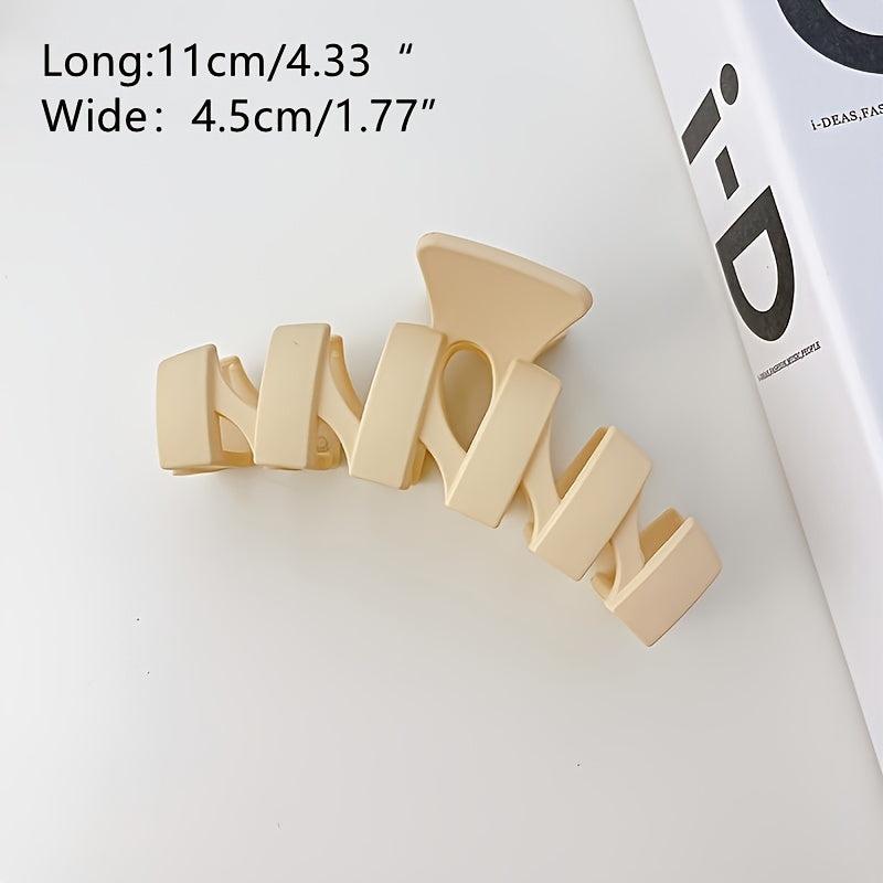 Brown Acetate Hair Claw Clip Strong Hold Grip for Thick Hair