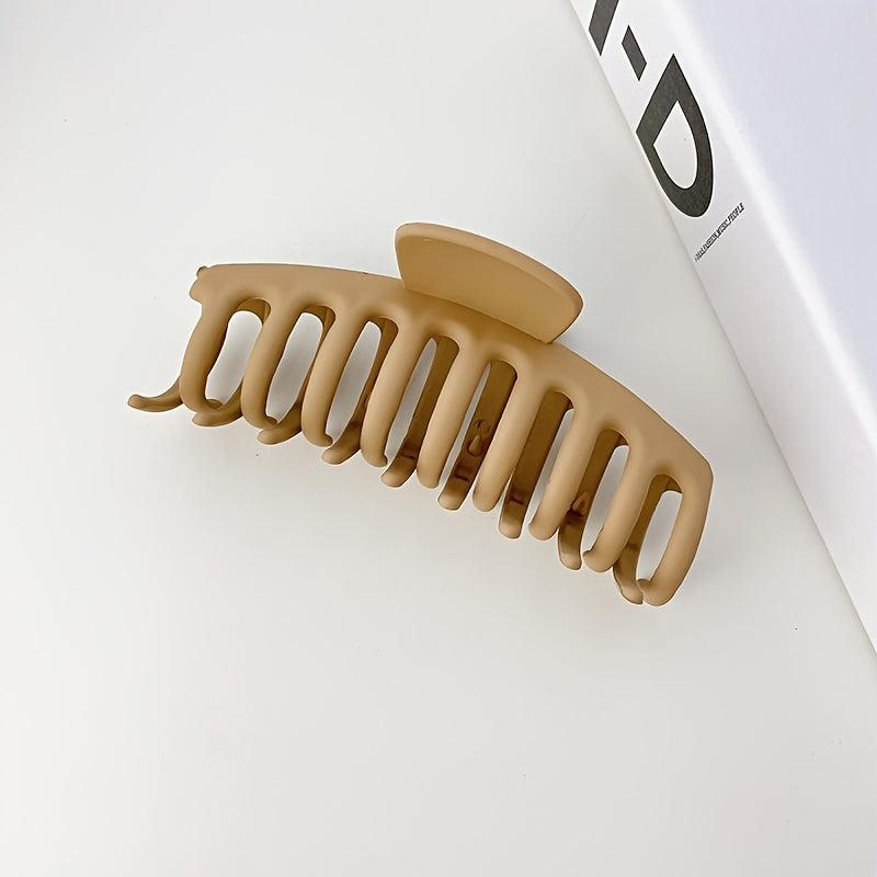 Brown Acetate Hair Claw Clip Strong Hold Grip for Thick Hair