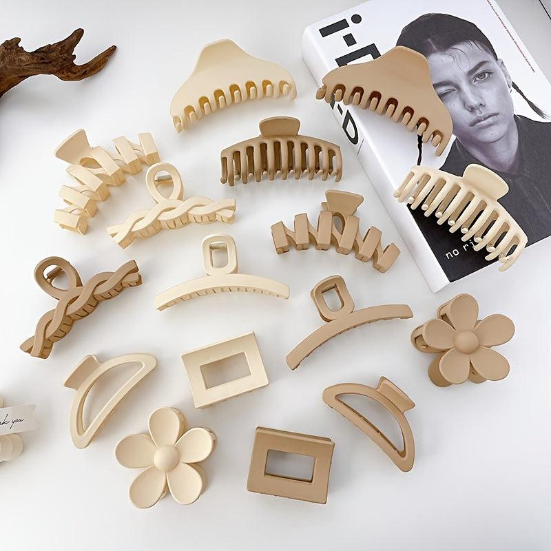 Brown Acetate Hair Claw Clip Strong Hold Grip for Thick Hair