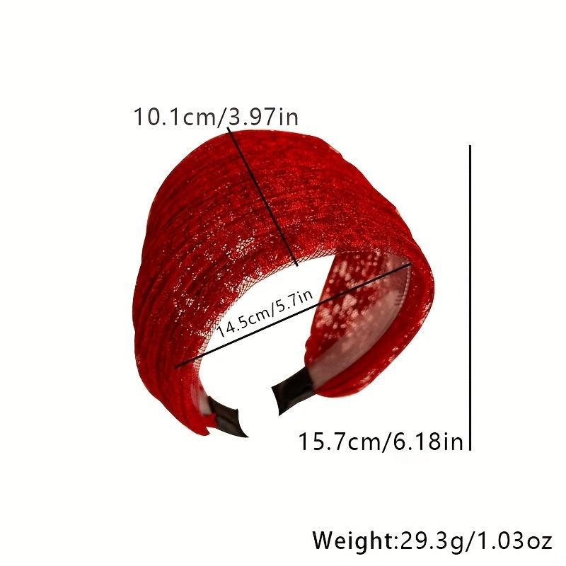 Wide Lace Headband Retro Style Hair Band for Women
