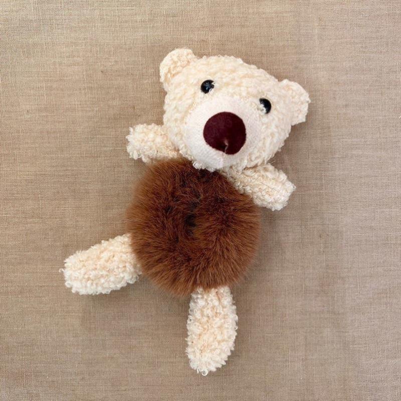 Rabbit Bear Hug Bear Head Rope Female Tie Hair Plush Hair Ring