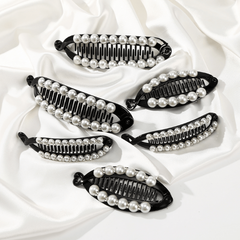 Pearl Rhinestone Hair Clips Vintage Hair Accessories