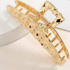 Braided Metal Hair Grab Clip for Women Girls