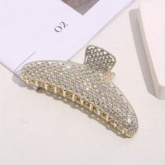 Rhinestone Hair Claw Head Jewelry Shark Claw Ponytail Holder Hair Accessories