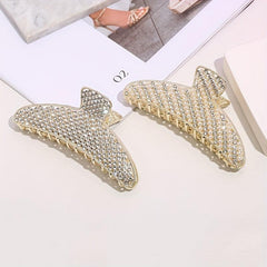 Rhinestone Hair Claw Head Jewelry Shark Claw Ponytail Holder Hair Accessories