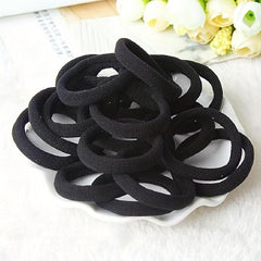 50 Seamless Hair Elastics Ties Stretchy Rubber Bands Ponytail Holder