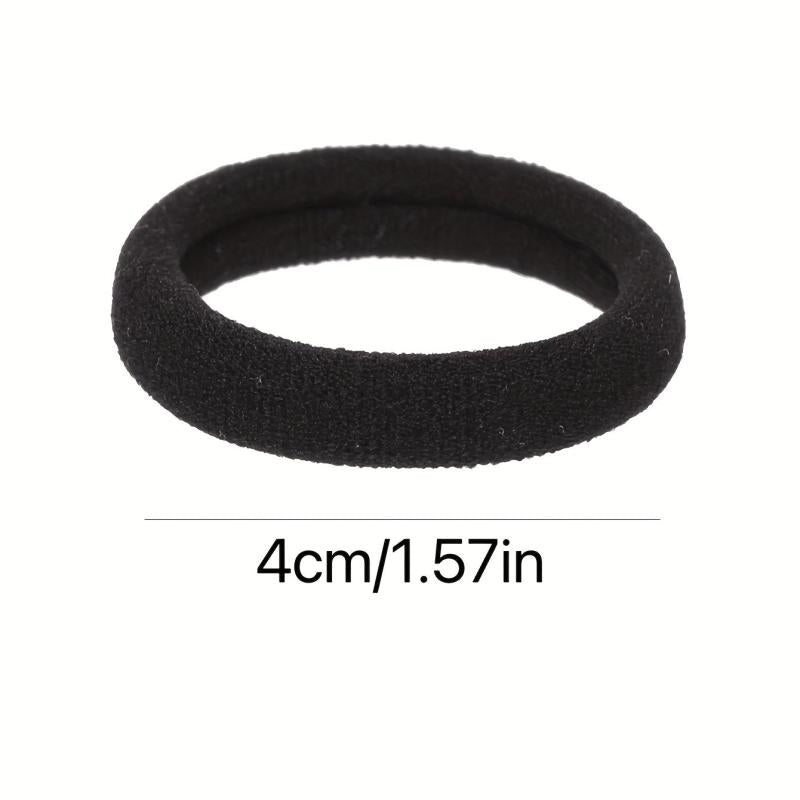 50 Seamless Hair Elastics Ties Stretchy Rubber Bands Ponytail Holder