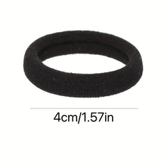 50 Seamless Hair Elastics Ties Stretchy Rubber Bands Ponytail Holder