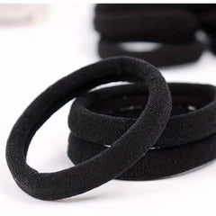 50 Seamless Hair Elastics Ties Stretchy Rubber Bands Ponytail Holder
