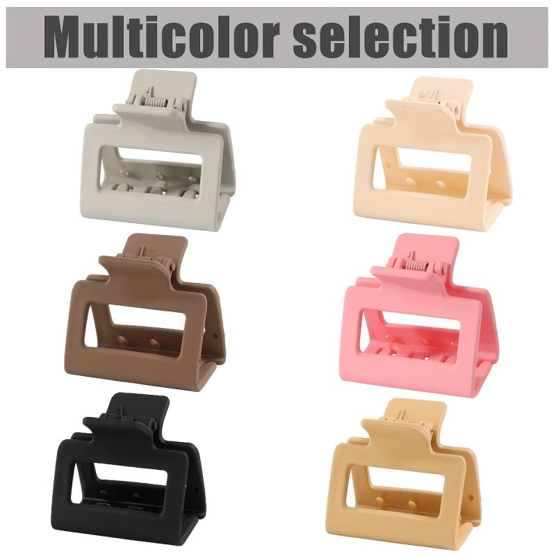 Matte Square Hair Claw Clip Non Slip Strong Hold Grip Hair Jaw Clip
