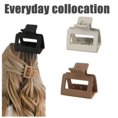 Matte Square Hair Claw Clip Non Slip Strong Hold Grip Hair Jaw Clip