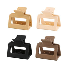 Matte Square Hair Claw Clip Non Slip Strong Hold Grip Hair Jaw Clip
