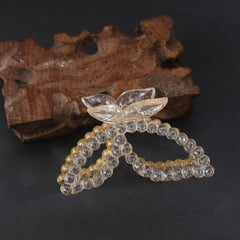 Bowknot Leaves Hair Clip Rhinestone Headdress
