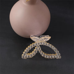 Bowknot Leaves Hair Clip Rhinestone Headdress
