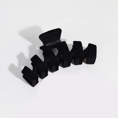 Vintage Velvet Hair Claw Solid Shark Claw Hair Accessories for Women