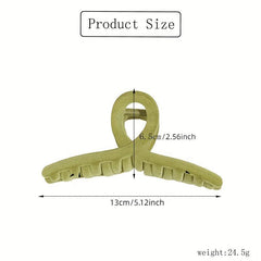 Vintage Velvet Hair Claw Solid Shark Claw Hair Accessories for Women