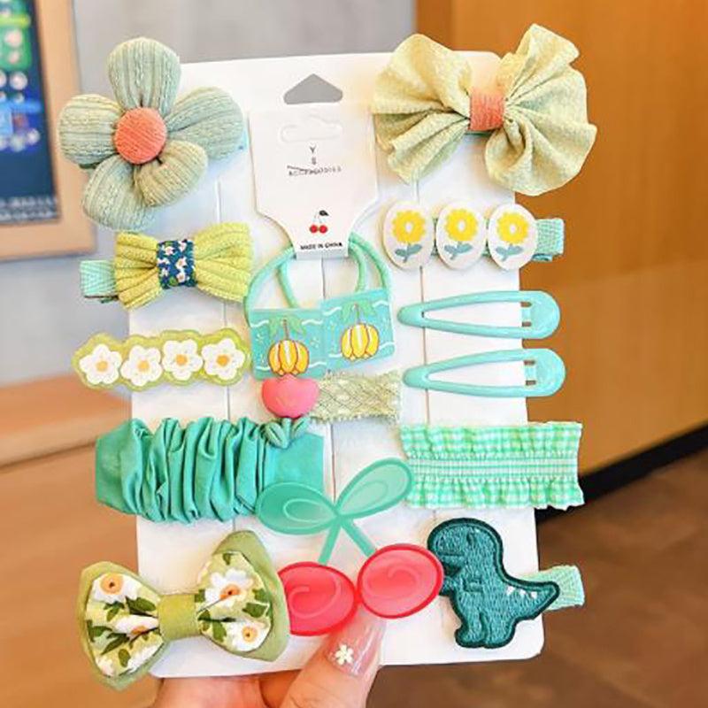 Kids Fabric Assorted Hair Clips Flower Hairpin Sweet Hair Accessories