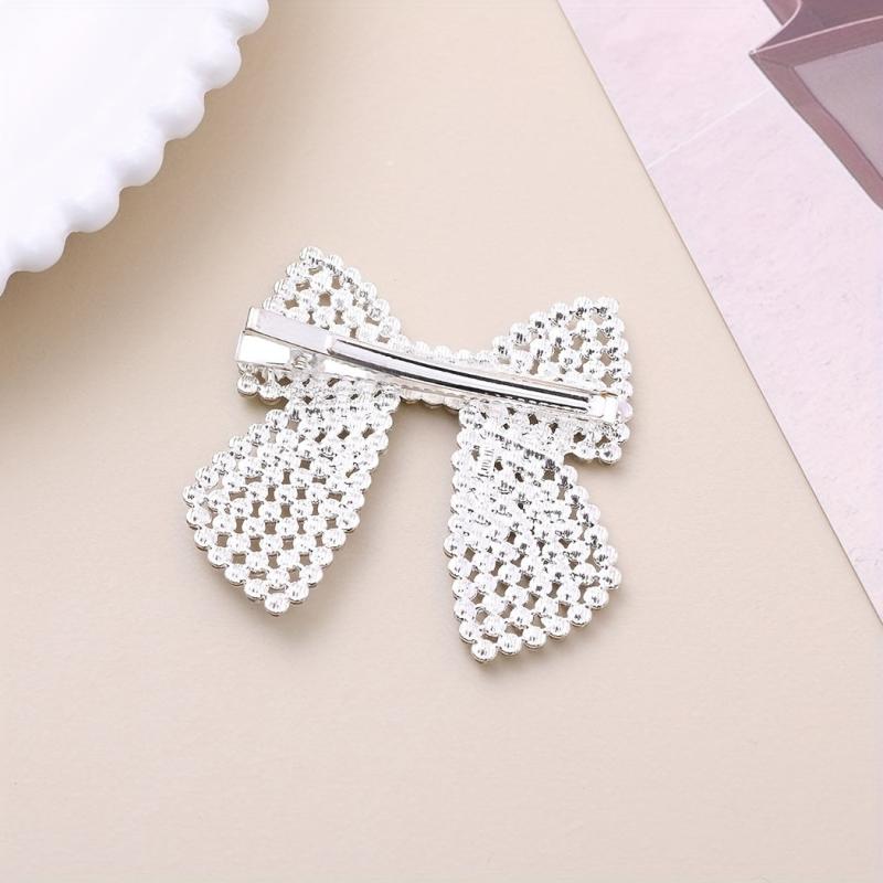Rhinestone Boe Hair Clip Glitter Duck Billed Clip for Hair Bang Braids