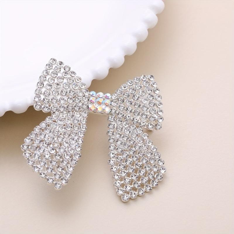 Rhinestone Boe Hair Clip Glitter Duck Billed Clip for Hair Bang Braids