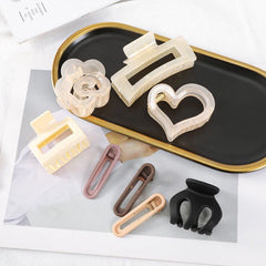 28pcs Hair Claw Hair Ropes Hollow Rubber Band Hair Accessories Women