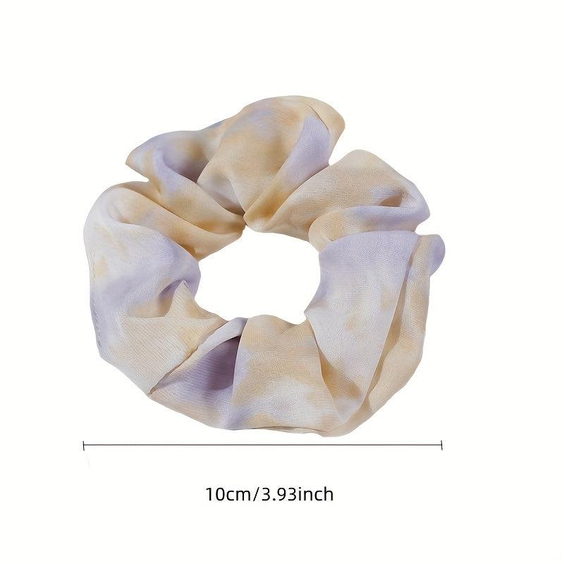 Tie Dyed Scrunchie Headrope Elastic Ponytail Hair Tie