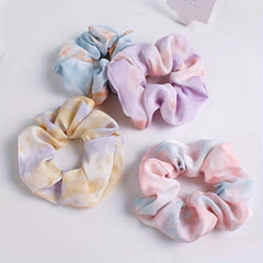 Tie Dyed Scrunchie Headrope Elastic Ponytail Hair Tie