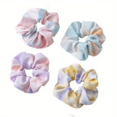 Tie Dyed Scrunchie Headrope Elastic Ponytail Hair Tie