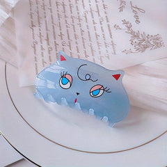 Acrylic Hair Claw Clip for Thick Hair, Cat Pattern Kitten Hair Clips