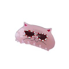Acrylic Hair Claw Clip for Thick Hair, Cat Pattern Kitten Hair Clips
