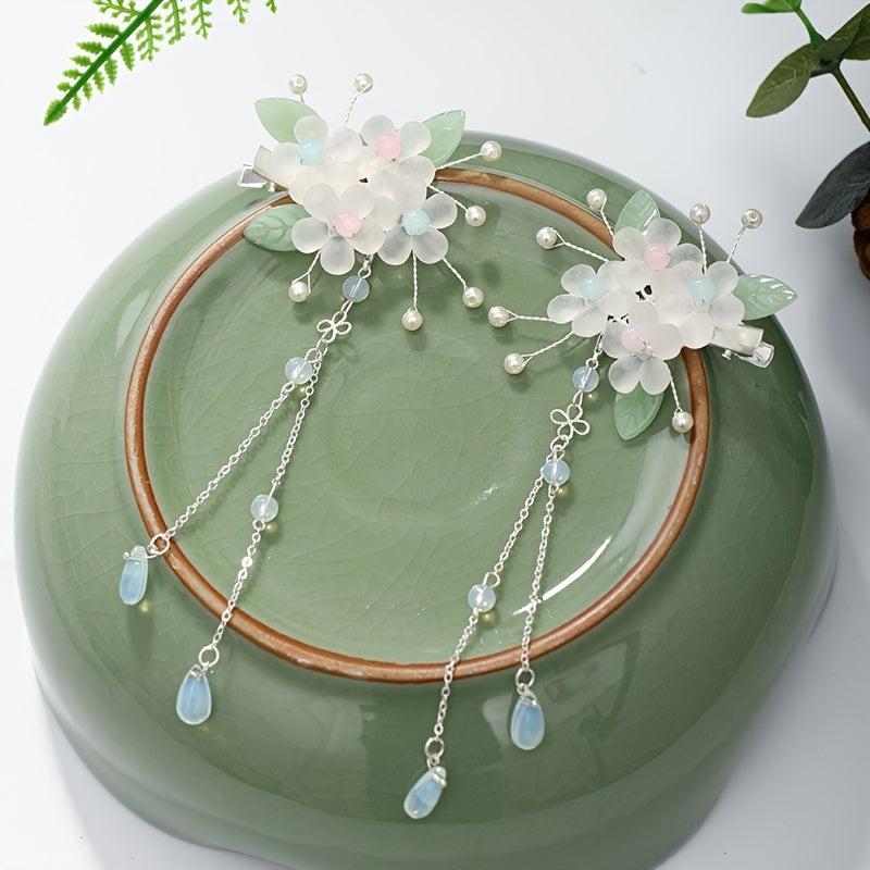 Vintage Chinese Style Hair Clip with Tassel