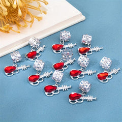 Crystal Guitar Hair Beads Metal Hair Clip Hippie Style Hair Accessory