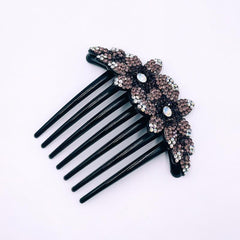 Rhinestone Flower Hair Comb Head Jewelry Accessory