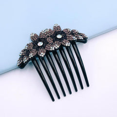 Rhinestone Flower Hair Comb Head Jewelry Accessory