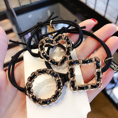 3pcs Hair Tie Elastic Ponytail Holder Hair Styling Accessory