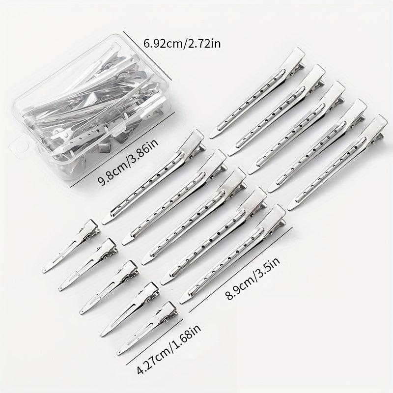 10pcs Metal Hair Clips Non Slip Hair Slides Duckbill Clip Salon Hair Accessory