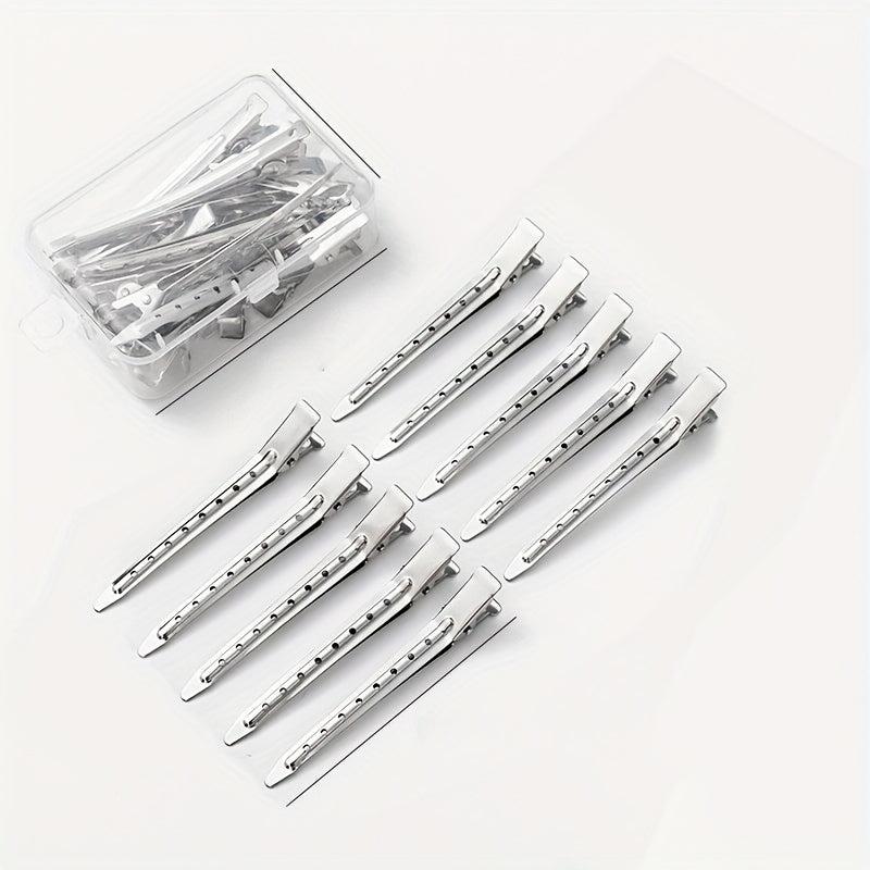 10pcs Metal Hair Clips Non Slip Hair Slides Duckbill Clip Salon Hair Accessory