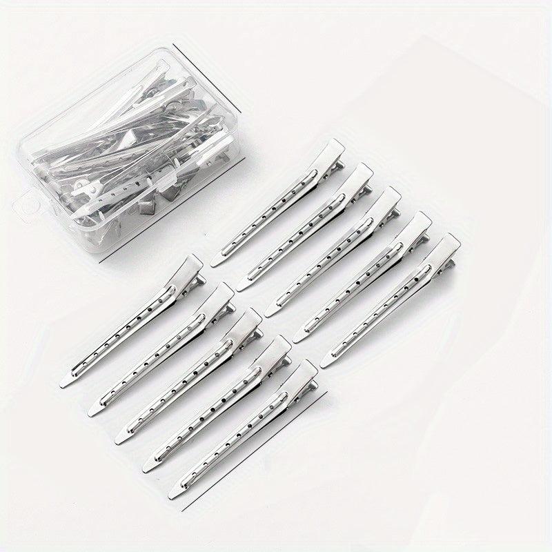 10pcs Metal Hair Clips Non Slip Hair Slides Duckbill Clip Salon Hair Accessory