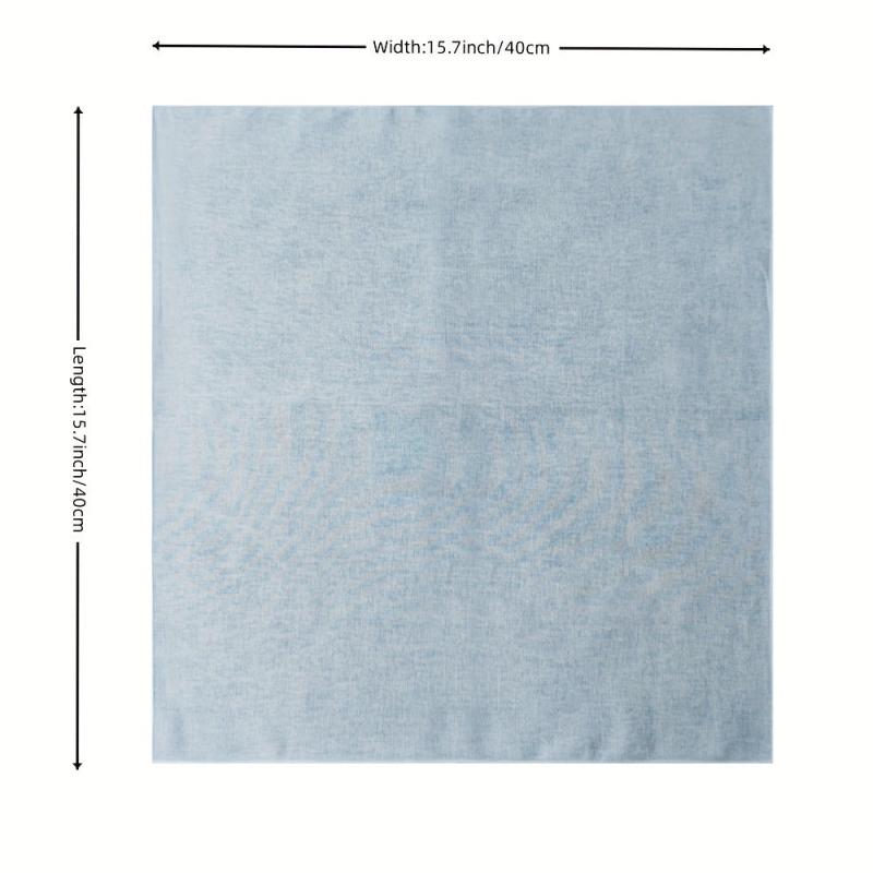 1pc 39 Solid Bandana For Tie Dying Unisex Handkerchiefs Hankies Head Wrap