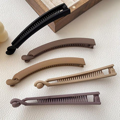 1pcs Banana Clip Frosted Hair Clip Women Hair Claws Ponytail Holder Hairpins
