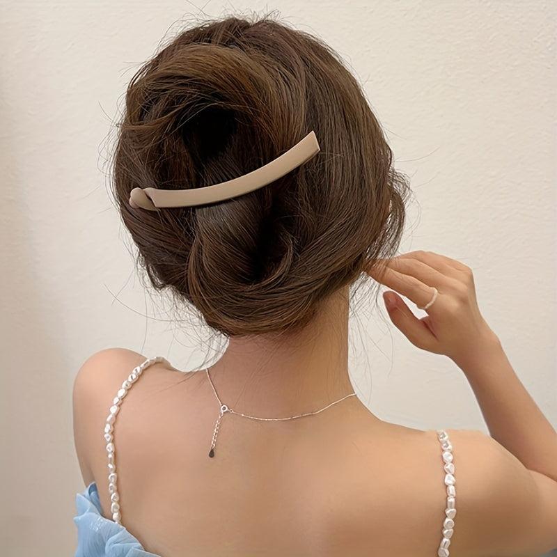 1pcs Banana Clip Frosted Hair Clip Women Hair Claws Ponytail Holder Hairpins