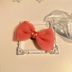 Solid Flower Hair Clip for Women Girls