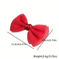 Solid Flower Hair Clip for Women Girls