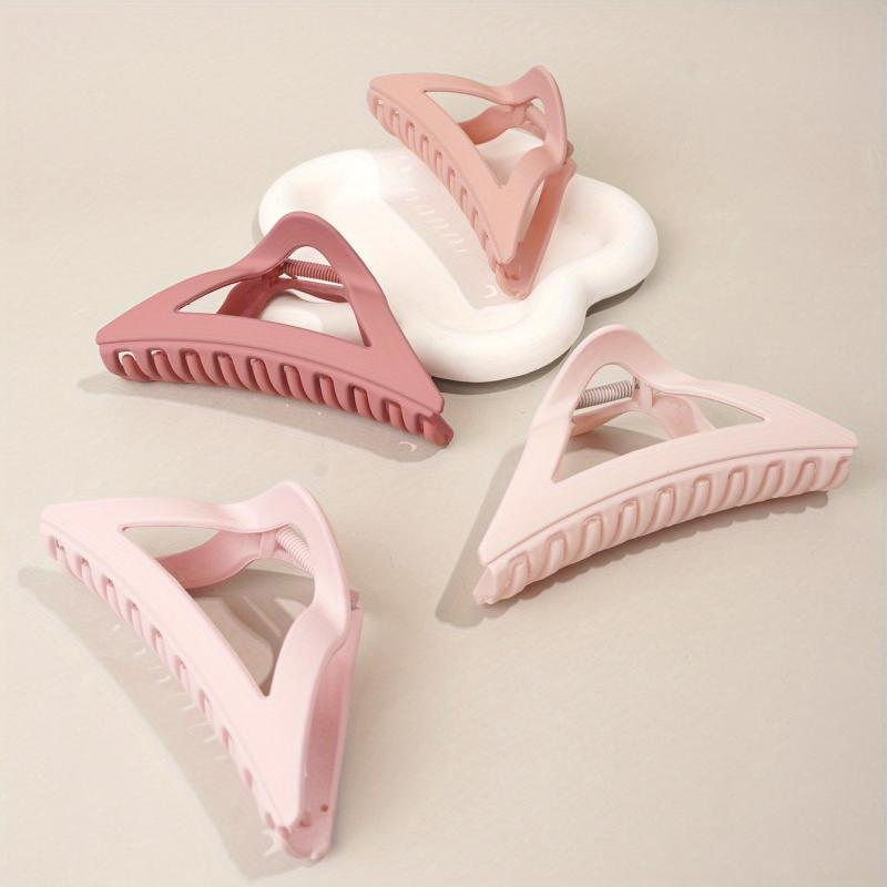 Matte Solid Triangle Hair Claw Set for Hair Styling