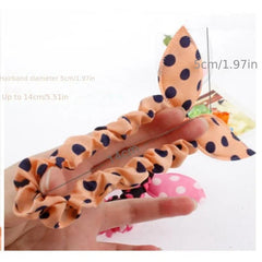 Polka Dot Rabbit Ears Scrunchies Hair Tie Style Hair Rope