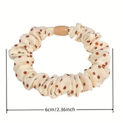 Polka Dot Pattern Scrunchies Hair Tie Style Hair Rope Sweet Hair Accessories Pon