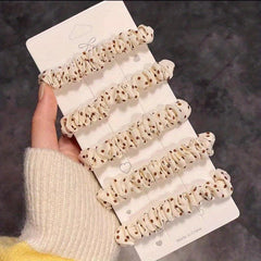 Polka Dot Pattern Scrunchies Hair Tie Style Hair Rope Sweet Hair Accessories Pon