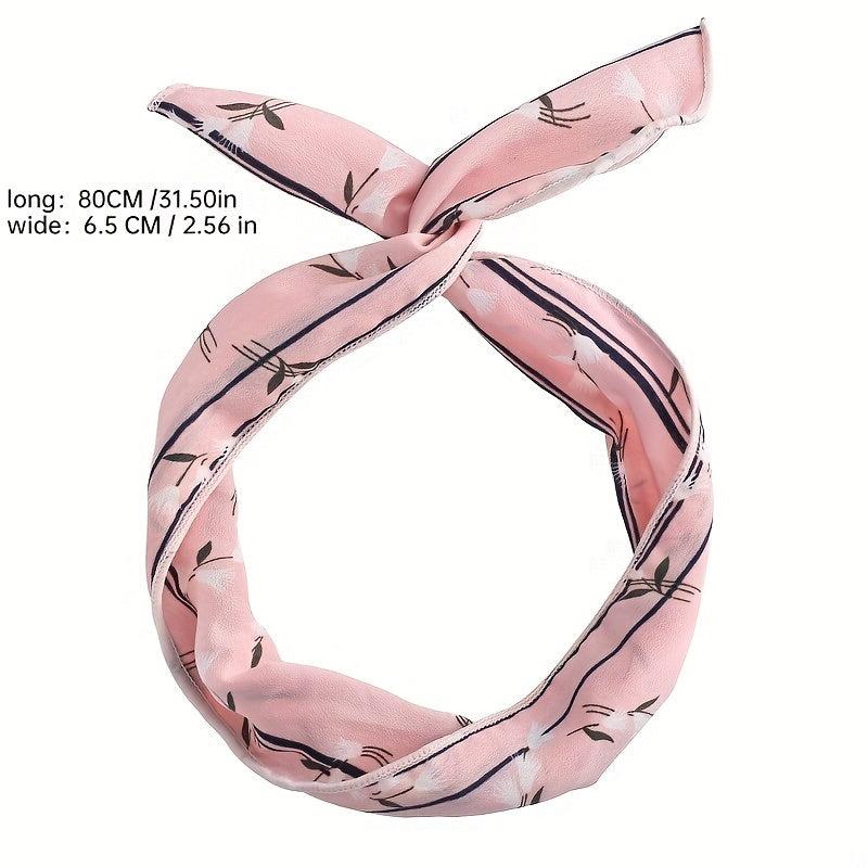 5 5pcs Printed Hair Tie Wide Headbands Women's Hair Accessories