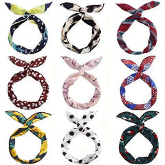 5 5pcs Printed Hair Tie Wide Headbands Women's Hair Accessories