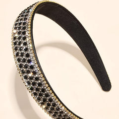 Rhinestone Headband Glitter Wide Headdress Hair Accessories