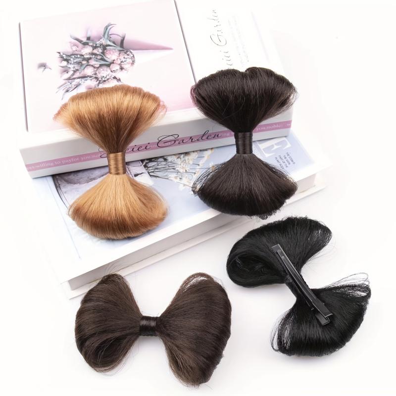 Silk Bow Tie Hair Clip Bun Hair Clip